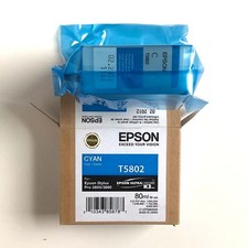 NIB Genuine Epson Stylus Pro 3800 3880 Cyan Ink T5809 Exp: 02-2012 picture