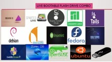 14 in 1 Linux Live 64GB USB BOOTABLE Multiboot LINUX SECURITY TOOLS 64BIT Drive picture