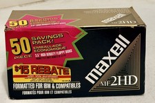 Maxell MF2HD 3.5 Floppy 50-Pack NEW picture