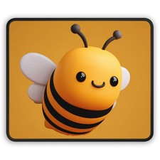 Cute Cartoon Bee Gaming Mouse Pad | Kawaii Bee Desk Accessory picture