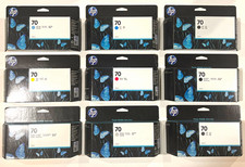 HP 70 DesignJet Ink 130mL Pick Your Color C9448A C9449A C9450A Genuine picture