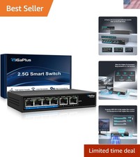 6 Ports 10Gb Unmanaged Ethernet Switch with 4*2.5G Base-T Ports, 2*10G RJ45 P... picture