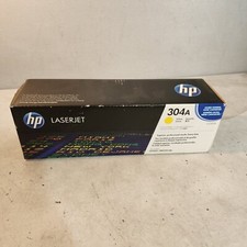 HP 304A CC532A Yellow Toner Cartridge Genuine New Sealed Box  picture