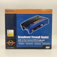 Linksys BEFSX41 Broadband Firewall Router 4-Port Switch VPN Endpoint Wired Blue picture
