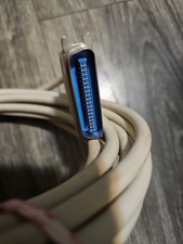 Vintage 25ft  metal SCSI CN50 Male to 25 Pin Parralel Metal 20ft picture