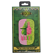 Movie WICKED For Good Wireless Computer Mouse Elphaba Glinda Pink and Green NIB picture