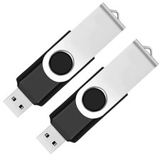 2 Pack 64GB USB Flash Drive USB 2.0 Thumb Drives Jump Drive Fold Storage Memo... picture