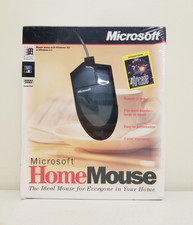 RARE Vintage 1996 Microsoft Home Mouse w/Arcade 9-PIN Serial GREEN - NEW SEALED picture