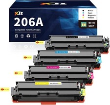 XJI 206A(with Chip) Compatible Toner Cartridges Replacement for HP 206 A X 20... picture