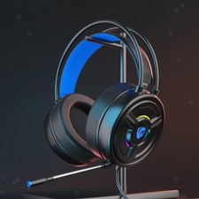 PSH-200 3.5mm Stereo  Gaming Headset Headphones w/Mic Soft Earmuffs picture