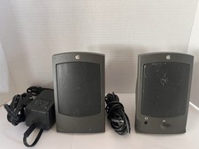 Apple AppleDesign Powered Speakers II Model 2497 Black Vintage 1993 Untested picture