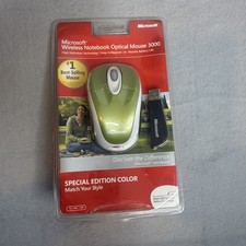 Microsoft Notebook 3000 Wireless Optical MOUSE Green - NEW picture