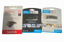 PNY PRO Elite V3 512GB USB-A Flash Drive USB 3.2 Gen 2 1000MB/s Black picture