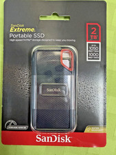 New SanDisk Portable Extreme 2TB USB-C to USB-C SSD SDSSDE61-2T00-AT SEALED picture