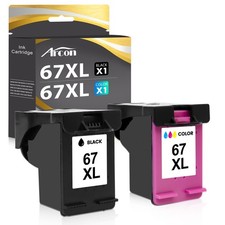 Printer Ink Cartridge Fits HP 67 HP 67XL HP 67XXL Ink HP ENVY 6055 6455 6058 Lot picture