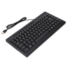 Mini Keyboard Home Office Desktop Computer Laptop 95 Keys Black Mini Wired YZJU picture