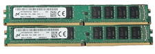 Lot of 2x Micron 16GB PC4-21300 ECC UDIMM Server Memory MTA18ADF2G72AZ-2G6E1 #73 picture