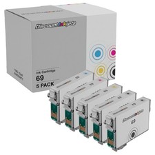 Ink Cartridges for Epson 69 T069 (2 Black, 1- Cyan, Magenta, Yellow 5Pk) picture