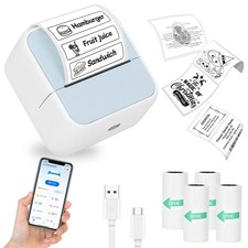 Sticker Printer with 4 Roll Paper Portable Thermal Inkless Printer picture