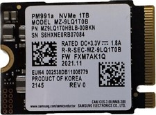 Samsung PM991a PCie NVMe M.2 2230 1TB Solid State Drive MZ9LQ1T0HBLB picture