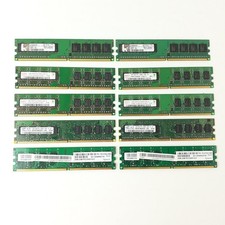 Lot of 10 Mixed DDR2 SDRAM Memory RAM 8x1GB 2x2GB Kingston Samsung Hynix TESTED picture