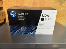 HP 05A Laserjet Toner DUAL Pack CE505D Toner Cartridges CE505A OPEN BOX picture