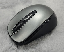 Microsoft Wireless Mobile Mouse 3500 Model 1427 Black Gray with Dongle Tested picture