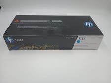 NEW SEALED GENUINE OEM HP 116A CYAN LASERJET TONER CARTRIDGE W2061A ORIGINAL picture