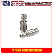 V6 Heat Break Titanium, All Metal, High Temperature Polished Titanium, V6 Hotend picture