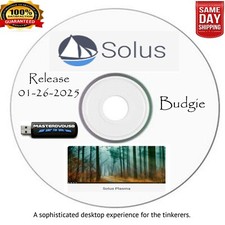 Solus 2025 Budgie Bootable DVD - Live/Installer | Fast Shipping From Cali picture