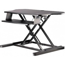 Startech ARMSTSCORNR CORNER SIT STAND DESK CONVERTER KEYBOARD TRAY ADJUSTABLE HE picture