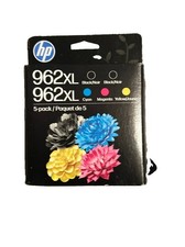 5-PACK HP GENUINE 962XL BLACK & COLOR INK OFFICE JET PRO EX 4/28 picture