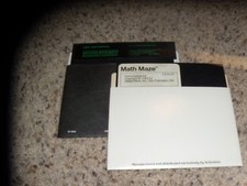 Math Maze & Success with Math Multiplication and Division Commodore 64 5.25