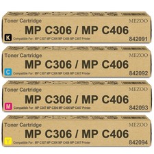 MP C306 MP C406 Toner Cartridge High Yield 842091 842092 842093 842094 picture