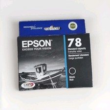 NEW SEALED Epson 78 Claria Hi-Definition Black Ink Cartridge T078120 picture