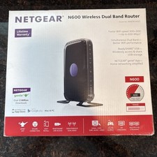NETGEAR N600 300 Mbps 4 Port 300 Mbps Wireless Router “No Ethernet Cable” Open picture