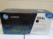 HP 504X CE250X Black High Yield Laser Toner Cartridge Genuine Sealed box picture