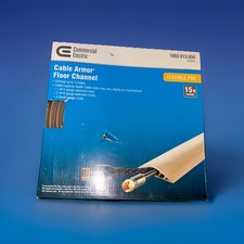 Commercial Electric A91-15V 15 ft. Channel PVC Floor Cord Protector in Ivory. 6A picture
