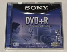 Sony DVD + R.  Disc 120 Min 4.7 GB Blank NEW FACTORY SEALED DVDs  picture