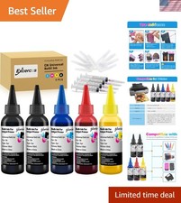 Complete 100ml Ink Refill Bundle with 5 Cartridges + 4 Syringes for Easy Filling picture