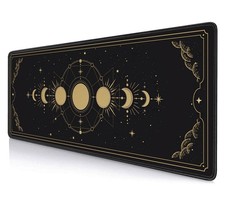 HUOCAIREN Moon Phases Large Mouse Pad, Celestial Moon Cycle Lunar Chart In picture