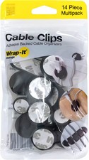 Wrap-It Storage - Cable Clips - Black picture