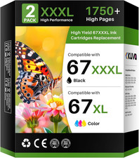 67Xxxl 67Xl Ink Cartridges Black/Color Combo Pack picture