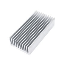 Silver Tone Aluminum Heatsink Heat Diffuse Dissipation Cooling Fin 80x40x20mm picture