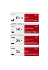 Canon 067H Toner Set BK/C/M/Y, Genuine, High Yield, 4-Pack, Sealed picture