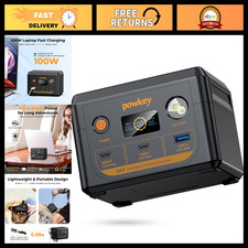100W Portable Power Station for Laptops, USB-C Charging, Rechargeable Battery picture