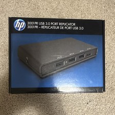 HP 3001PR Port Replicator Dock (F3S42UT#ABA) USB 3.0 HDMI VGA RJ-45 Black picture