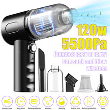 2 in 1 Cordless Electric Air Duster Hi-Pressure Computer Car Cleaning 45000RPM picture