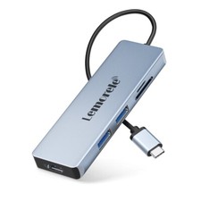 Lemorele Adaptador Hub 5 in 1 multi-port Usb 4k HDMI, SD/TF for PC Mac laptop picture