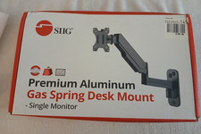 SIIG Premium Aluminum Gas Spring Desk Mount Single Monitor Arm 17